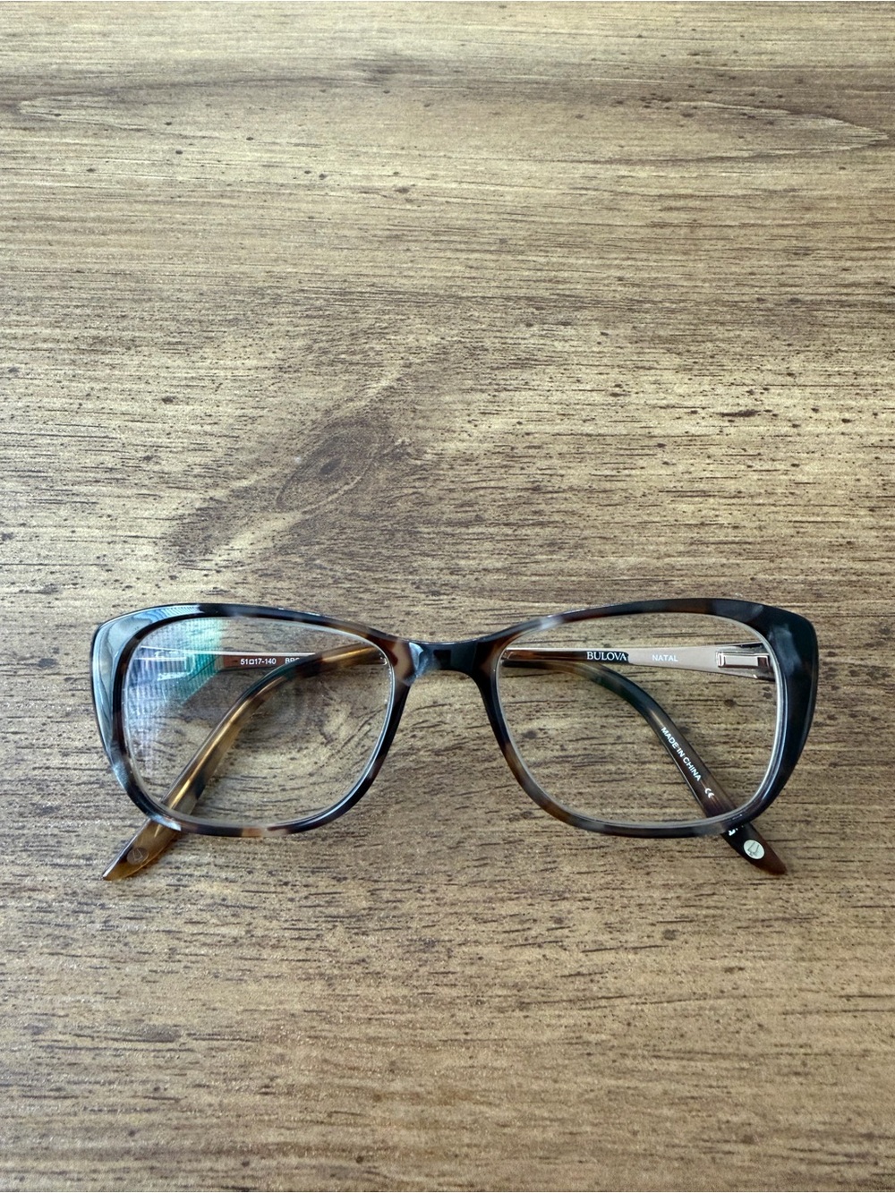 Bulova Eyeglasses Frames Only, NATAL, 51-17-140, Brown/Grey